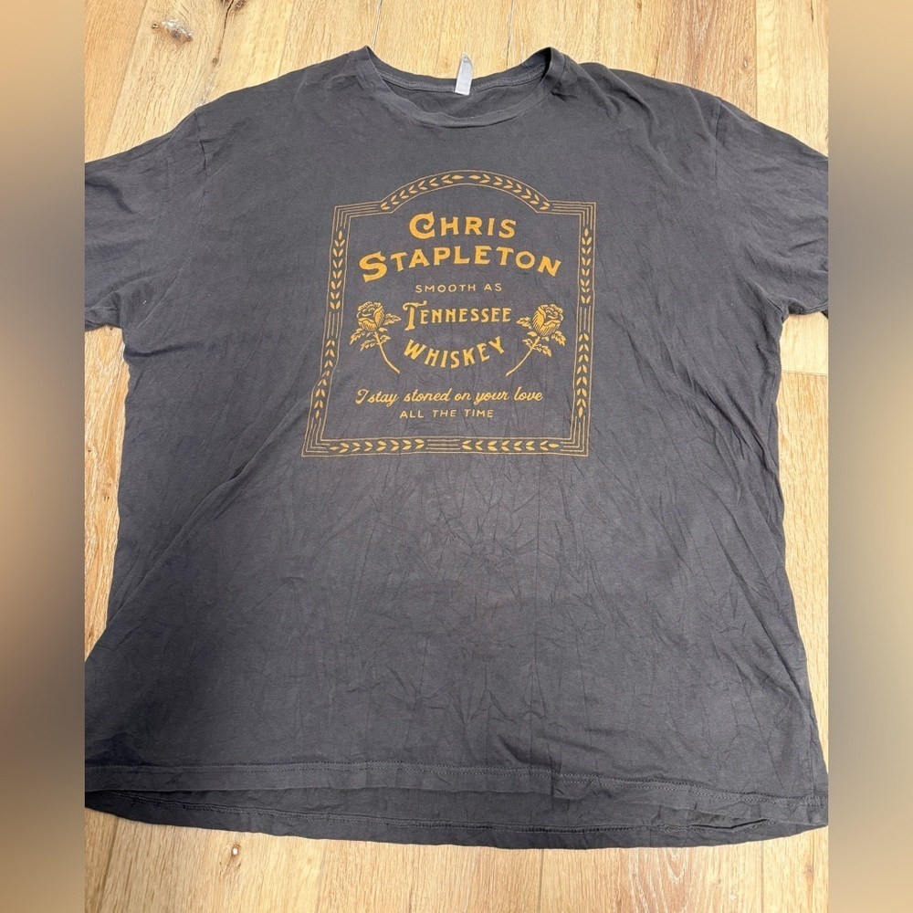 Chris Stapleton Tennessee Whiskey Graphic Tee Shirt 3XL Black Country Music